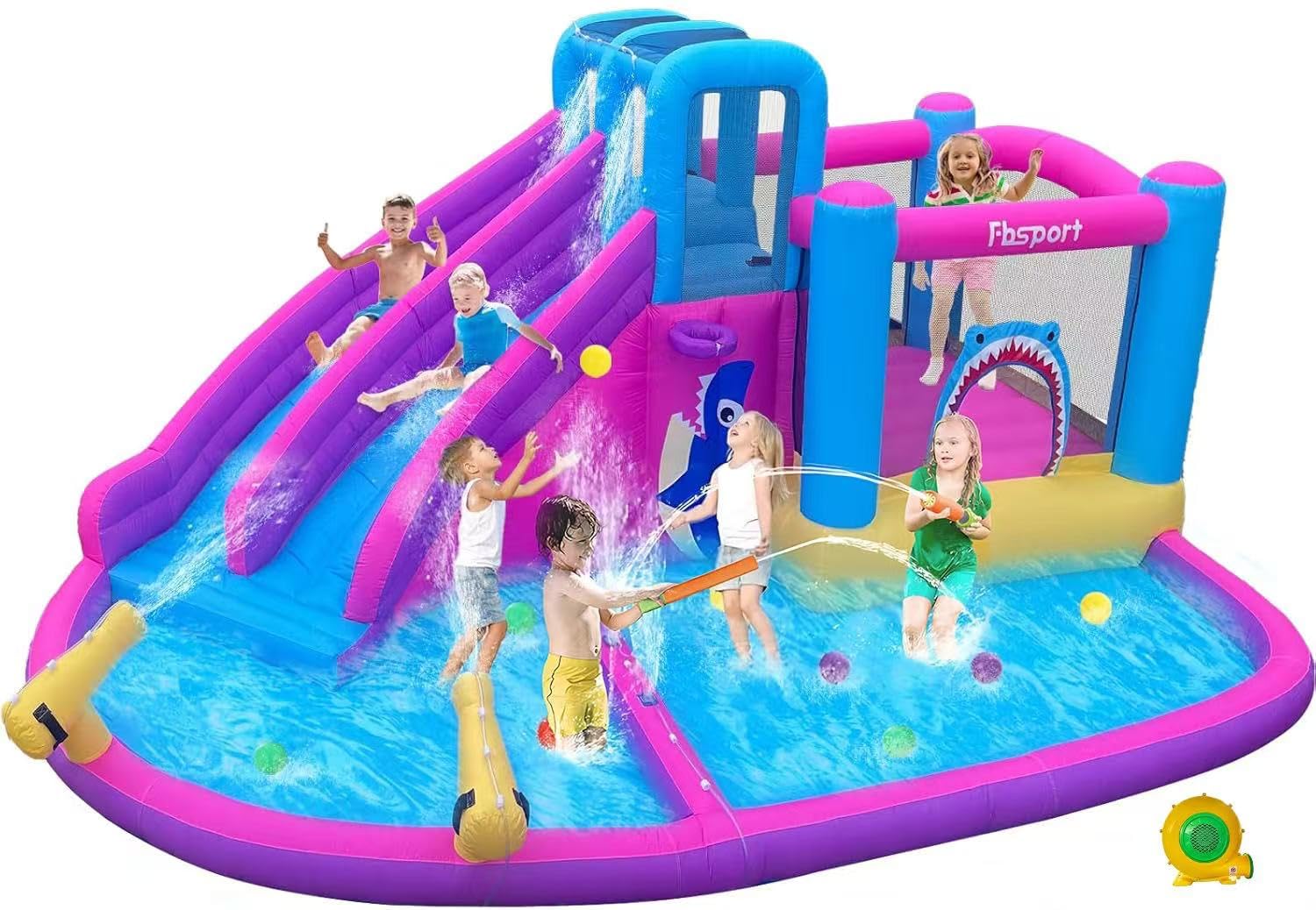 bouncy castle with pump extra large bouncy castle with slide 545 x 365 x 218 cm children's inflatable bouncy castle for children