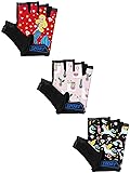 Boao 3 Pairs Kids Bike Gloves Kids Half Finger