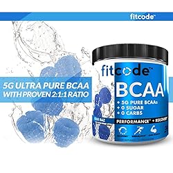 Fitcode Ultra Premium BCAAs with 5G of Pure BCAAs