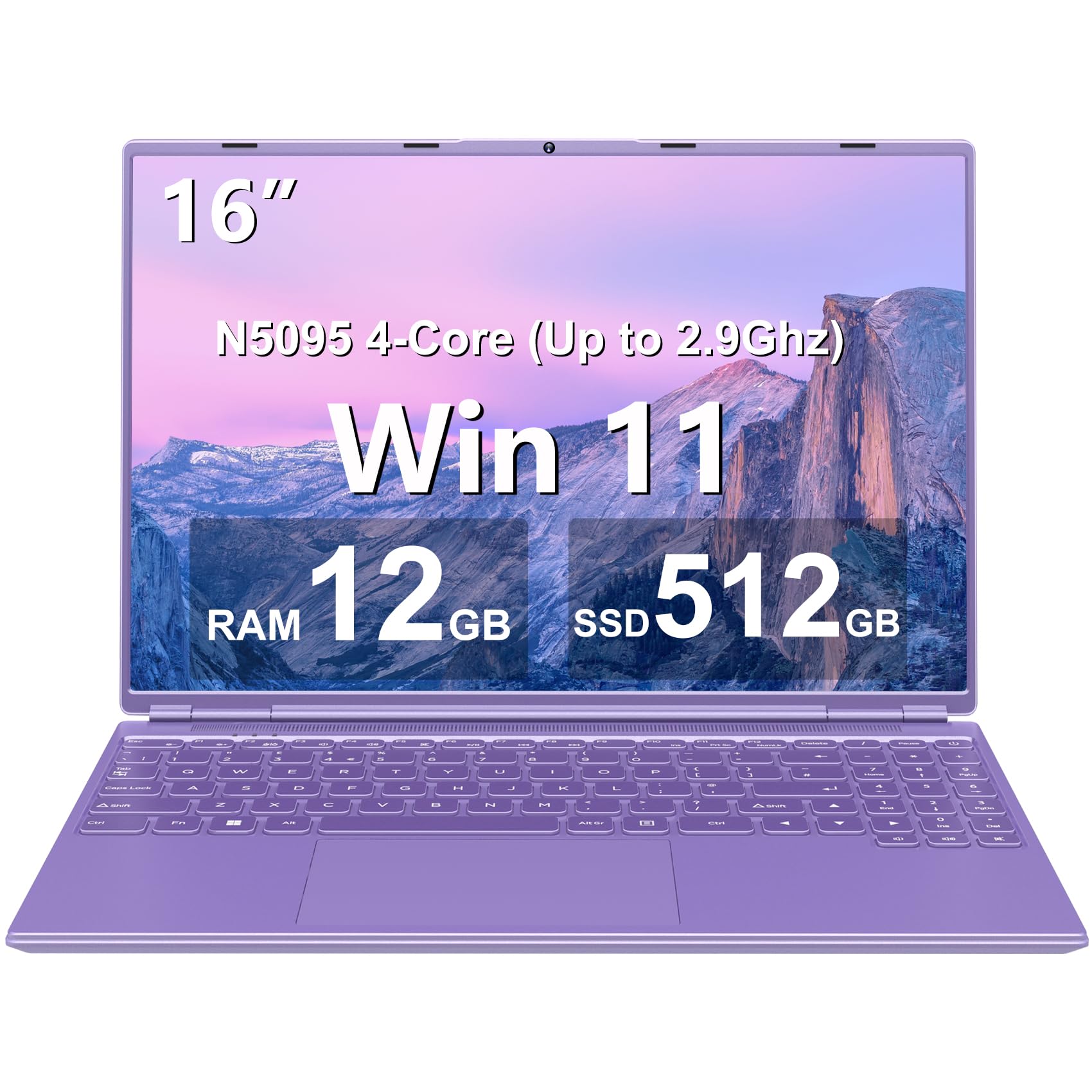 Ruzava 16" Laptop - Purple