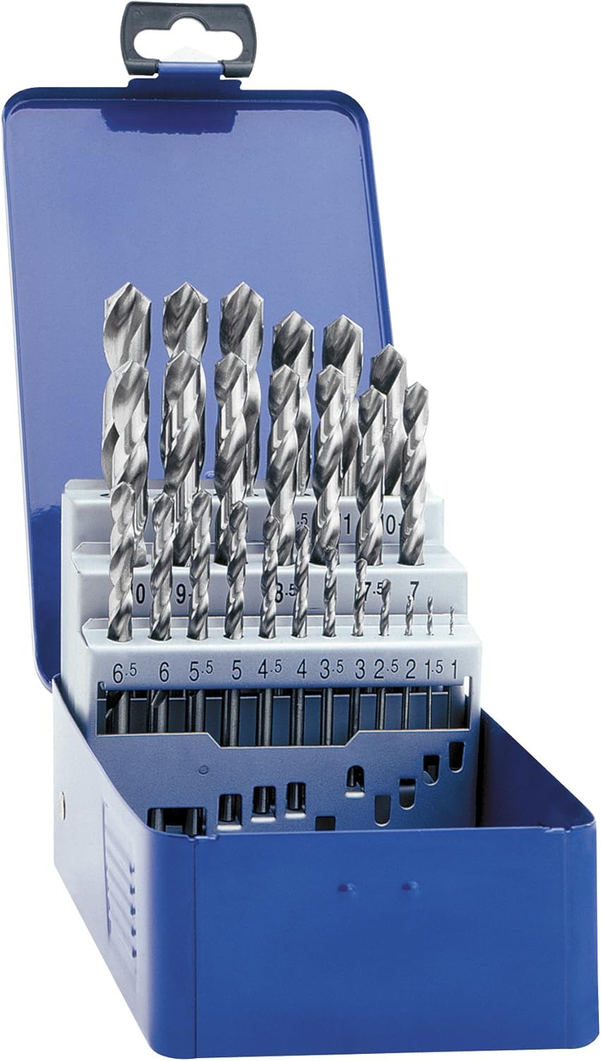 EXACT 32004 EX32004 EVENTUS 25 PCE Ground Twist Drill SET-1-13MM (A214215), Grey
