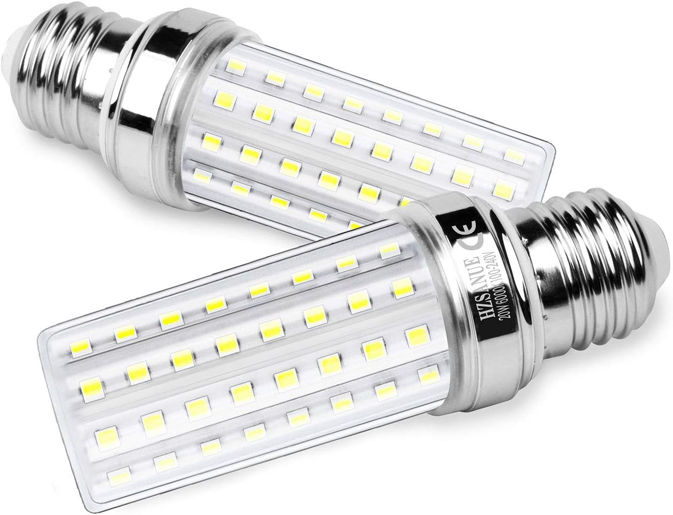 HZSANUE LED Corn Bulbs 20W, 150W Incandescent Bulbs Equivalent, 2300Lm, 6000K Daylight White, E27 Edison Screw, Pack of 3 - Image 4