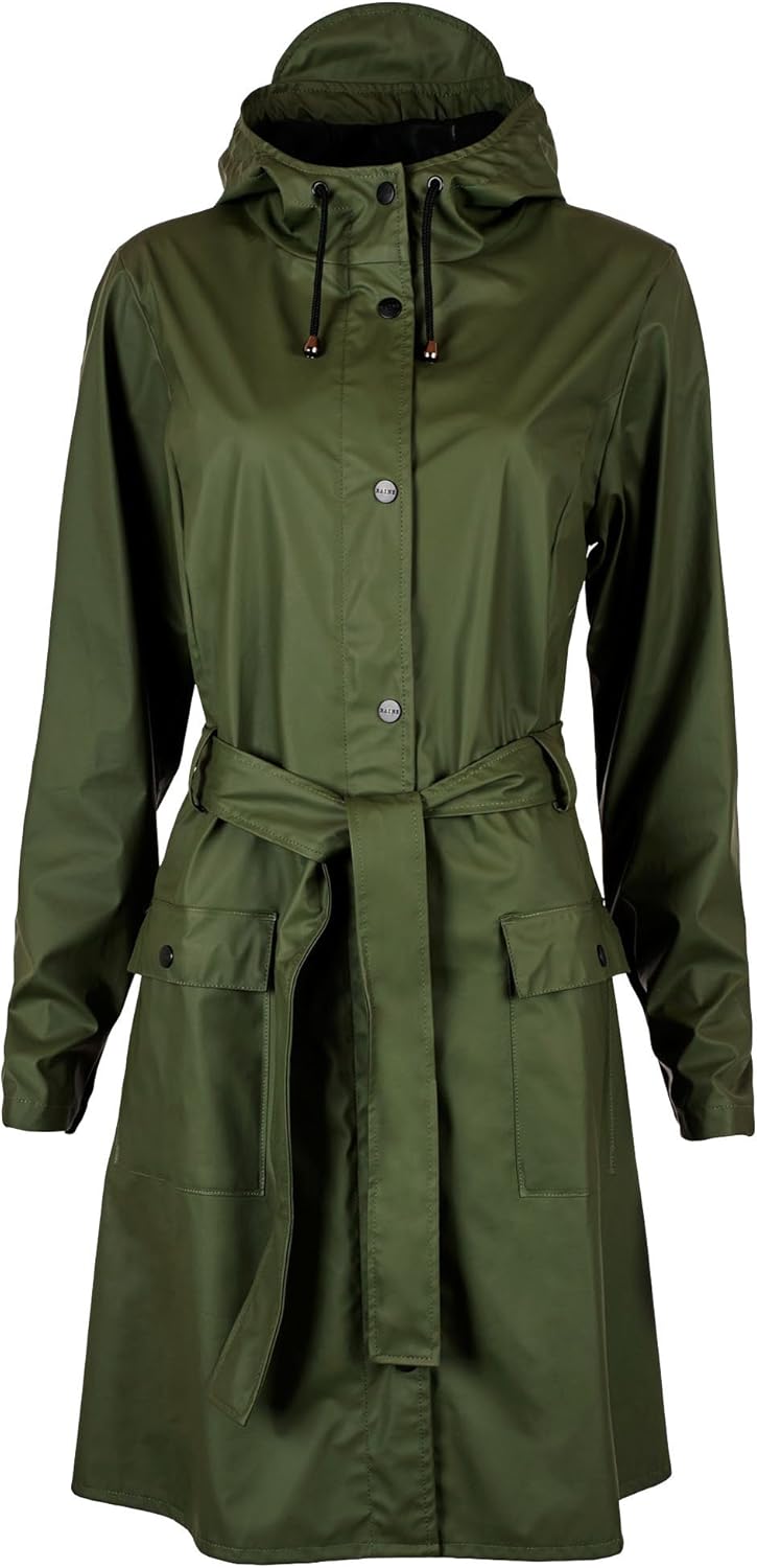 Rains Women's Jacket Green Amazon.co.uk Clothing