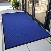 71" x 36" (6' x 3') Welcome Mat for Front Door - Indoor Outdoor Entrance Mat with Non-Slip Rubber Backing | Heavy Duty Durable Commercial Floor Mat for Entryway, Porch & Patio, Navy