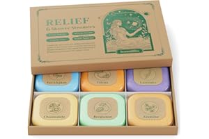 SeasonBliss Shower Steamers, 6 Pack Set Shower Bombs Tablets in Presents Box for Women with 6 Fragrances with Shea Butter for Self-Care & Relaxation, Mother's Day, Christmas & Birthday Present