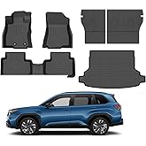 for Subaru Forester Floor Mats 2025(Not Fit Hybrid & Wilderness),Car Mats for Subaru Forester All Weather Floor Mats Cargo Liner Accessories Backrest Cargo Mat 2025
