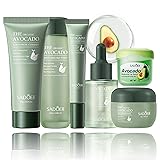 Rosarden Avocado Skincare Set, 6-In-1 Skincare Gift