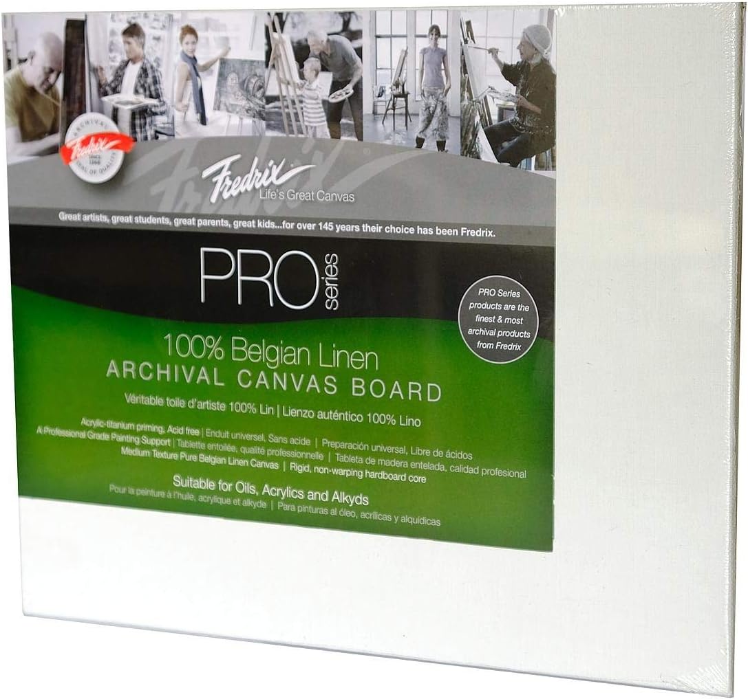 Fredrix Archival Linen Canvas Boards (8 in. x 10 in.) 2 pcs SKU# 1846463MA