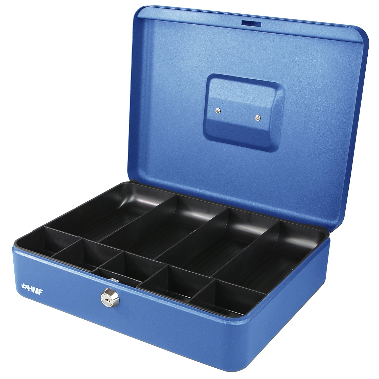 HMF 10019-05 Cash Box Note, Coin Compartments 30 x 24 x 9 cm, blue