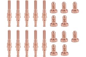 Lewan 10Pcs 9-8252 Nozzle Tips 60A & 10Pcs 9-8232 Electrode fit Thermal Dynamics SL60/SL100 Plasma Cutting Torch Consumables