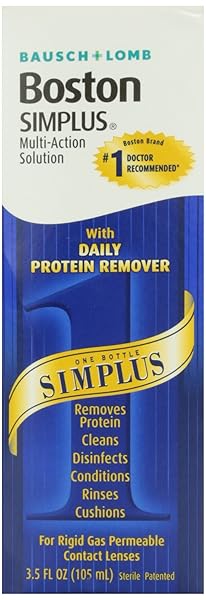BAUSCH & LOMB BOSTON SIMPLUS MULTI-ACTION SOLUTION, 3.5 OZ, (FOR RIGID GAS PERMEABLE LENSES)