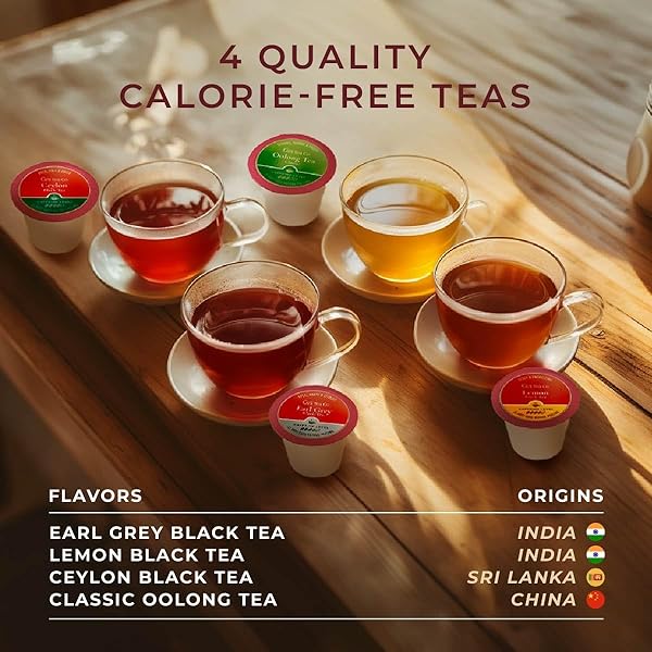 GYA TEA CO MID-DAY REFRESH TEA POD COLLECTION GIFT SET (16 COUNT) – DIFFERENT FLAVORS ASSORTED VARIETY PACK
