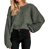 Tankaneo Women's V Neck Cropped Sweater Long Sleeve Crop Top Cable