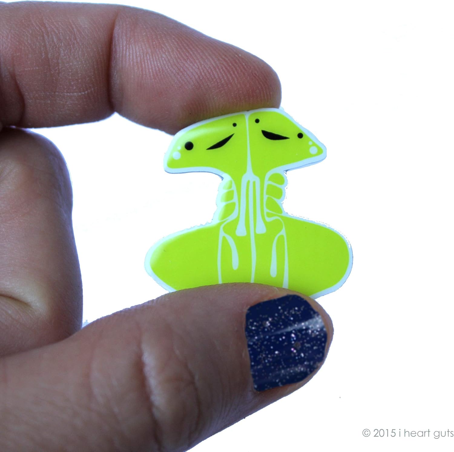 I Heart Guts Sinus Lapel Pin - Don't Call Me Stuffy: Toys & Games