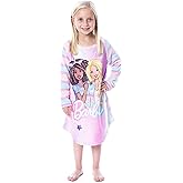 INTIMO Mattel Barbie Girls' Raglan Kids Nightgown Pajama With Best Friend Unicorn