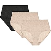 ZSOSBA METARINO Women's Underwear High Waisted Ladies Panties Merino Wool Sports Active Briefs 3 Pack