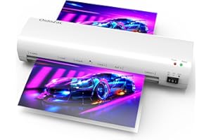 OidoZac Laminator, 9 Inch Compact Letter Size Laminator Machine for Small Desktop, Never Jam Thermal Laminating Machine A4/A5/A6 Personal Hot & Cold Laminator for Home School Teachers Office, White