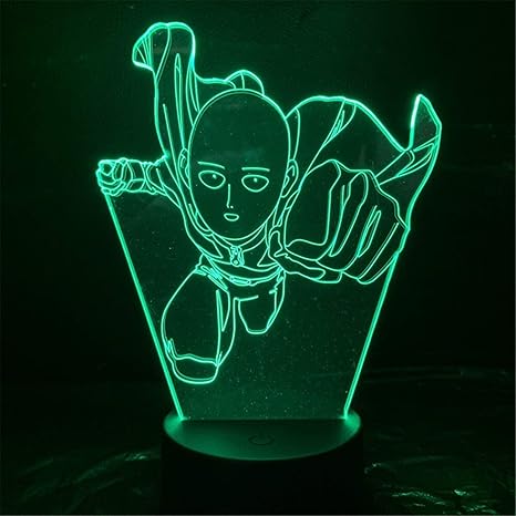 yooyu 3d anime led lamp one punch man