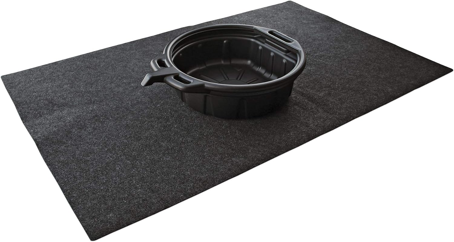 Drymate XL Oil Spill Mat (36" x 59"), Premium Absorbent Oil Mat – Reusable/Durable/Waterproof – Oil Pad Contains Liquids, Protects Garage Floor Surface (Made in The USA): Automotive