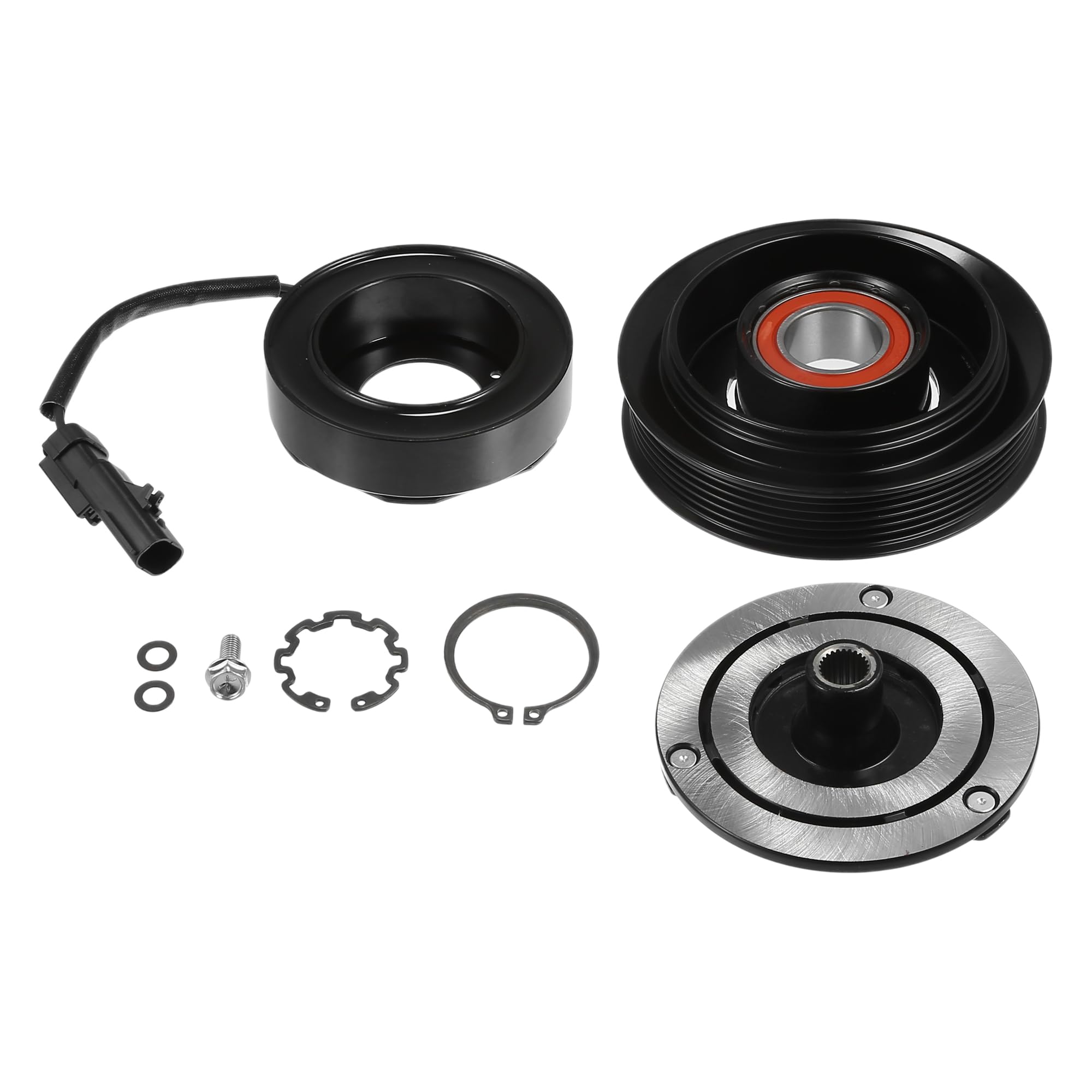 Photo 1 of X AUTOHAUX 1 Set AC Compressor Clutch Replacement Fit for Jeep Cherokee Wrangler Tj 2006