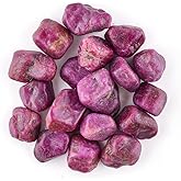 OdrillionGems 50carats Natural Raw Ruby Gemstones, Raw for Jewelry Making, Handcrafts, Chakra Healing Crystals, Loose Wholesale Stones, Gemstones and Crystals, Bulk Lot, July Birthstone, Love Stone