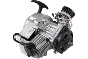 H-YEEU 49CC 2 Stroke Pull Start Engine Motor Aluminum Mini Moto for Pocket Bike Pit Dirt Bike Mini Quad ATV Other Scooters