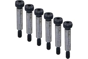 S SYDIEN 6Pcs Alloy Steel Shoulder Bolt 1/4" Shoulder Dia 1" Shoulder Length 10-24 UNC Thread