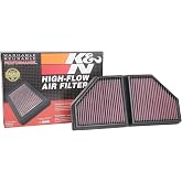 K&amp;N High-Flow Original Lifetime Engine Air Filter: Washable, 33-5086 | Fits Select 2016-2019 BMW: 750i, Alpine B7, X7 (See Product Description)