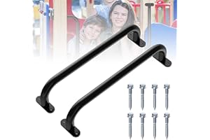 CHOWZZ Monkey Bars for Kids Safety Indoor,Outdoor Playground Grab Handles for Backyard,Playset Handle Accessories for Playhouse,Swing set,Jungle Gym,Rock Climbing Wall Holds,Treehouse Slide,17 in-2 Pcs