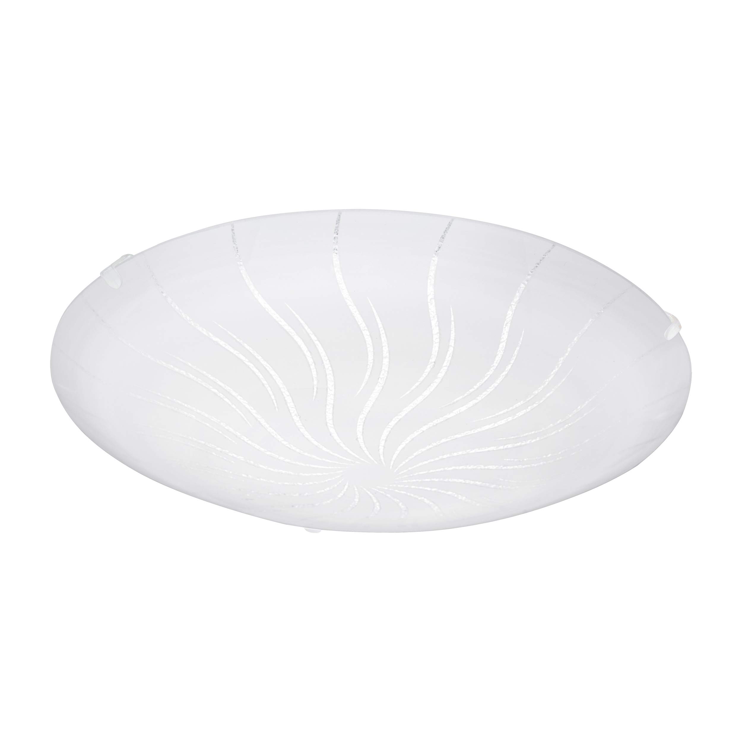 EGLO Margitta 1 LED Ceiling Light, 1-Bulb Ceiling Light, Classic, Living Room Lamp Made of Metal in White, Clear Glass with Granilla Crystals, Bedroom Lamp, LED Hallway Lamp, Warm White, Diameter 31.5 — image 1