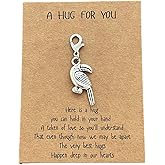 AMOBESTER Bird Toucan Clip on Charms for Bracelet Necklace Zipper Pull Wild Animal Lover Jewelry