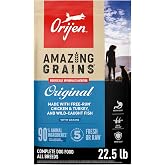 ORIJEN Amazing Grains WHOLEPREY Dry Dog Food Original Recipe 22.5lb Bag | 90% Animal Ingredients, Freeze Dried, Fresh or Raw Ingredients, Non-GMO Ingredients, High Protein, Skin &amp; Coat