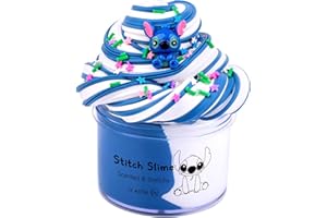 DAIZIKUAI Newest Blue Slime, Super Soft and Non-Sticky Butter Slime, DIY Slime Kit for Girls Boys, Kids Party Favors Slime Putty Toy