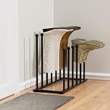 pickpiff Free Standing Shoe Rack Black Metal Holds 6 Pairs Boots view 6