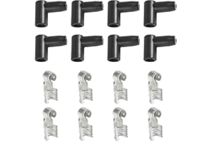 UBOG 8 Pack Spark Plug Boot,Car Accessories Spark Plug Wire Kit,Spark Plug Wire Ends and Boots,HEI Distributor and Coil Boot Ignition Wire Set,Fits 6-10mm Wires for A Wide Range of Applications