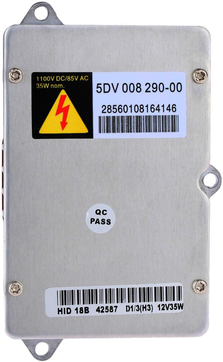 Aupoko 5DV 008 290-00 Xenon HID Ballast Headlight Control Unit Module, Replace# 5DV 008 855-00, 008290004, 63126907488, Fits for Audi, BMW, Chrysler, Ford, Jaguar, Land Rover, Mercedes and Saab