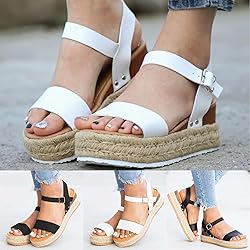 Black Sandals Women Wedge, Womens Sandals Platform