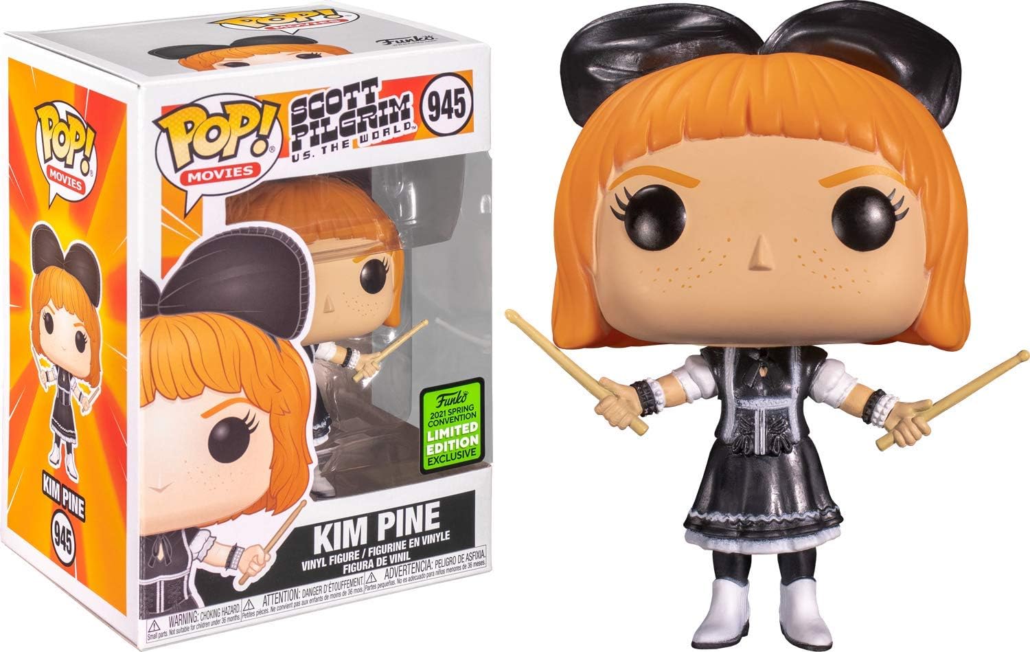 POP! Scott Pilgrim vs. The World 945 Kim Pine (Emerald City Comic Con 2021), Brown - Image 3