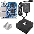 Orange Pi R1 Plus LTS 1GB RAM Rockchip RK3328 Quad Core 64 Bit Open Source Single Board Computer, Mini PC Run Android, Ubuntu, Debian, OpenWRT OS (Pi R1 Plus LTS+Type C Supply+Case+Al Heat Sink)
