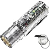 RovyVon Aurora A28 2nd Rechargeable EDC Keychain Flashlight 1000 Lumen | Bright Portable Handheld Flashlight with Red/White/365nm Sidelights, 850mAh, IPX8 Waterproof for Camping, Emergency, Outdoor
