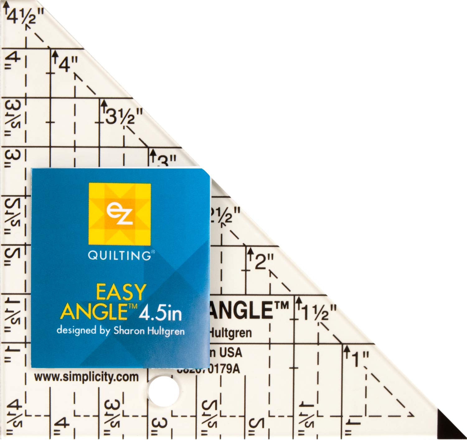 EZ Quilting 4.5-inch Easy Angle Acrylic Template