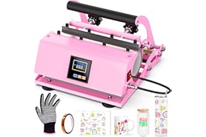 ENJOYCOLOR Pro 30 OZ Tumbler Heat Press Machine, Findcolor Mug Press for 11 OZ 15 OZ 16 OZ 20 OZ 30 OZ Straight Skinny Sublimation Tumblers, Cup Heat Press DIY Sublimation 30OZ Tumbler Press (Pink)
