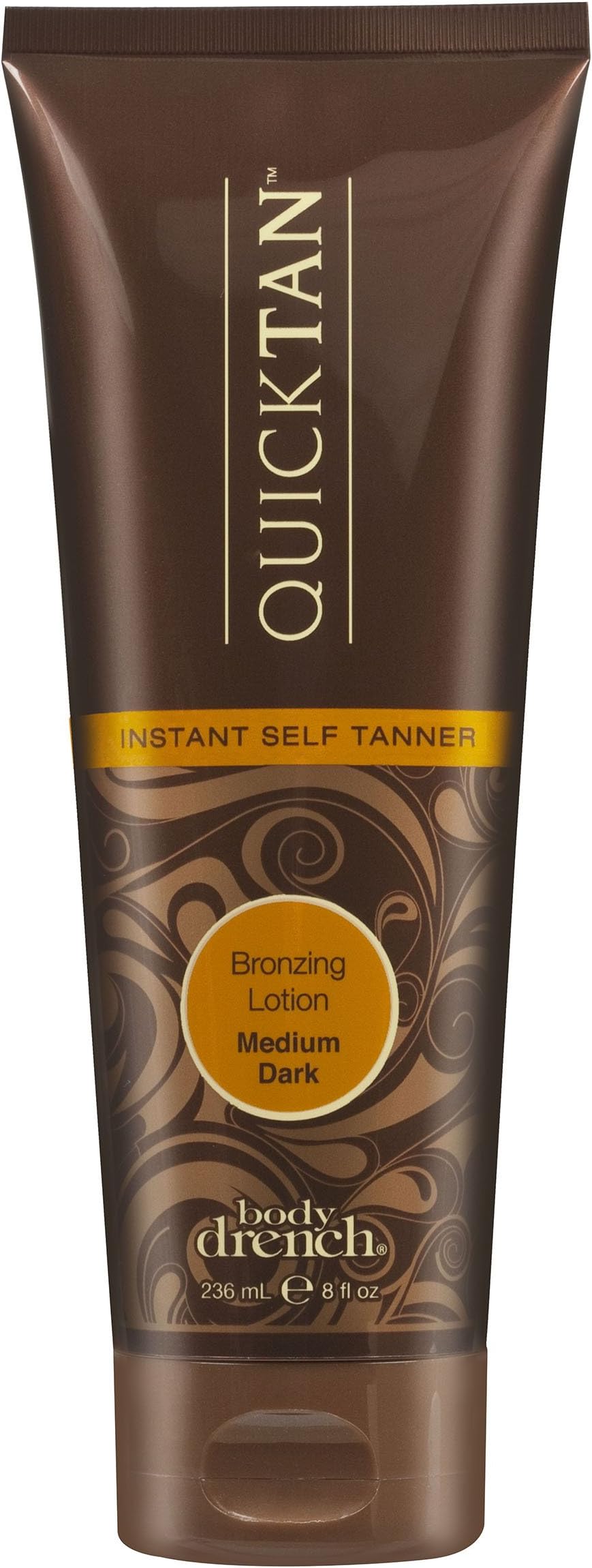 Body Drench Quick Tan Instant Self Tanner Bronzing Lotion Medium Dark 236ml