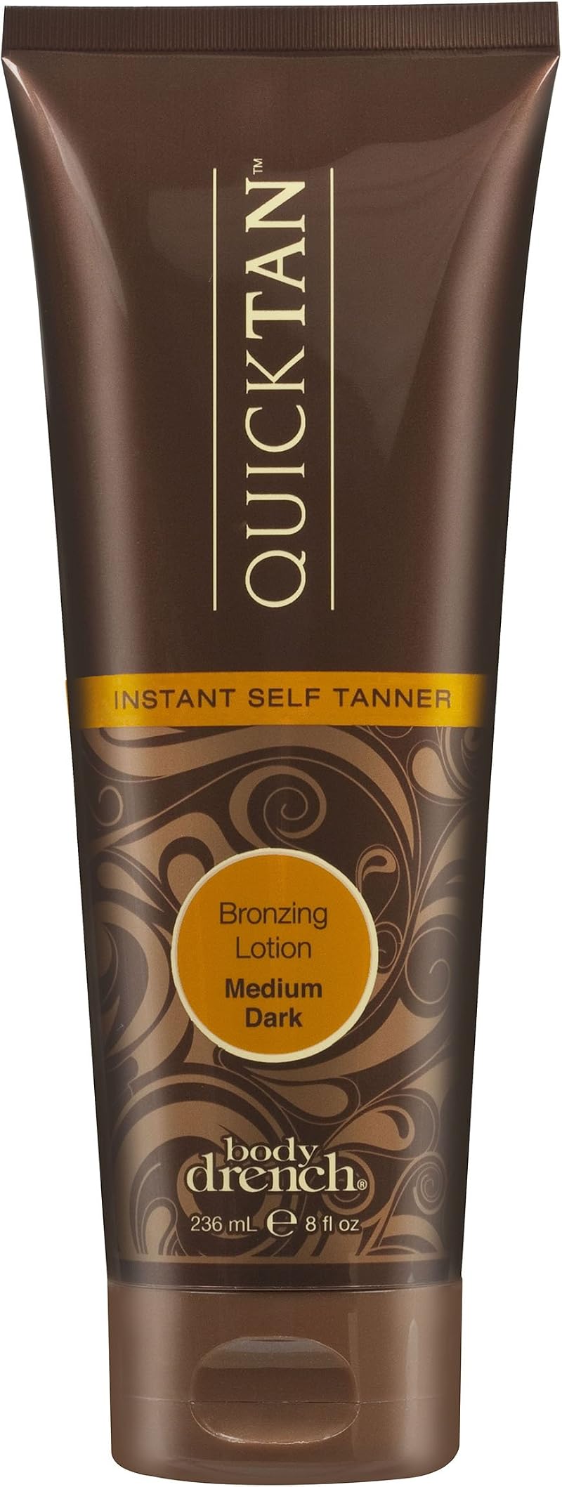 Body Drench Quick Tan Instant Self Tanner Bronzing Lotion Medium Dark 236ml