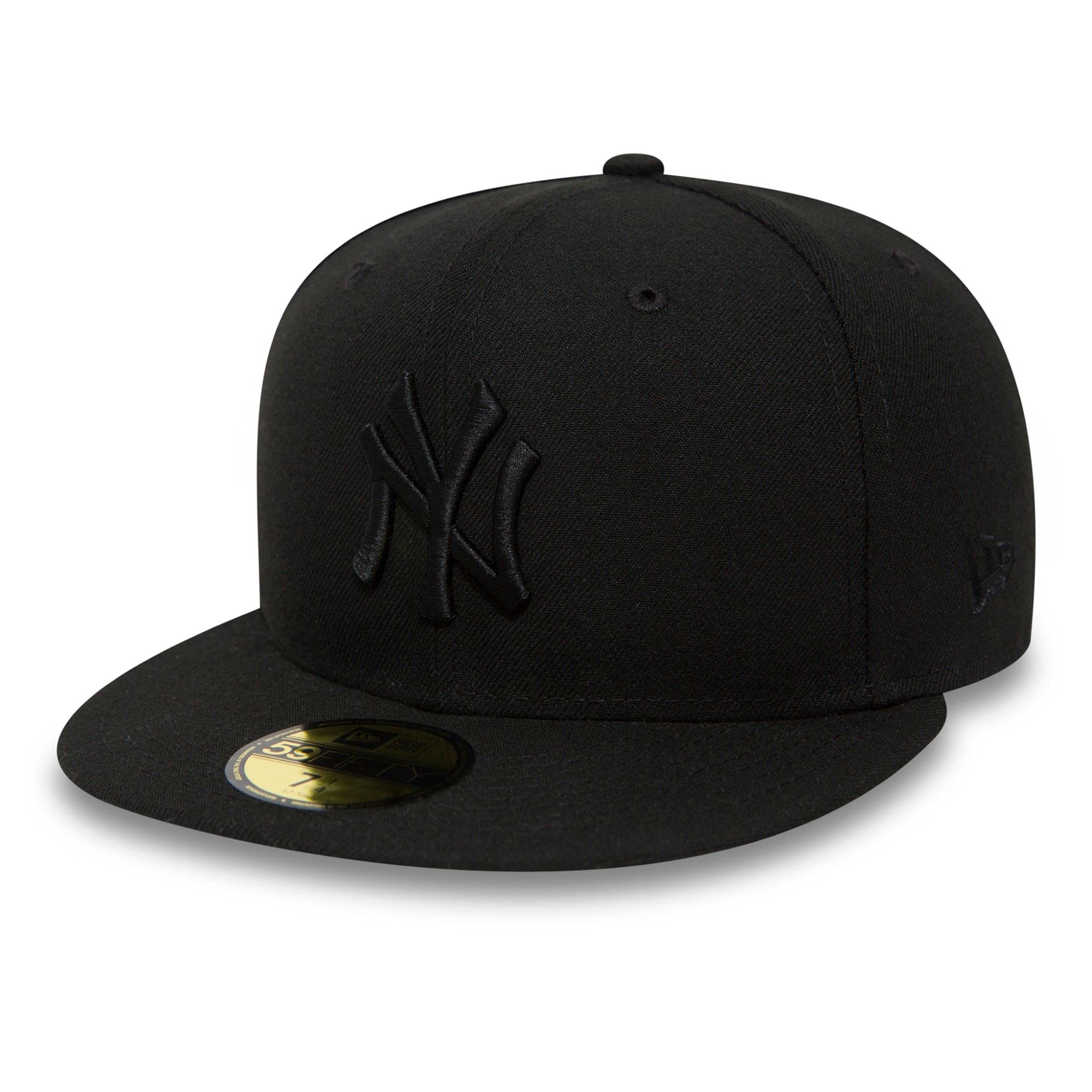 New Era New York Yankees 59fifty Cap Black On Black - 7-56cm — image 1
