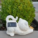 Festive Lights 20cm Solar Cat Memorial Light with Butterfly Warm White LED view 6