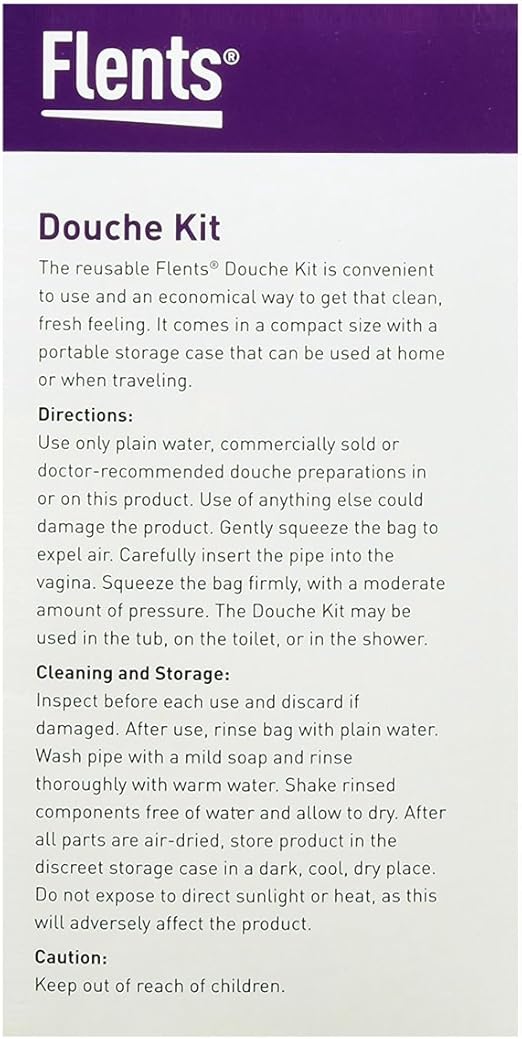 Amazon Com Flents Douche Kit Compact Reusable Great For Travel 16 Fl Oz Capacity Health Personal Care