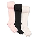 Amazon Essentials Girls' Cable Knit Tight, Pack of