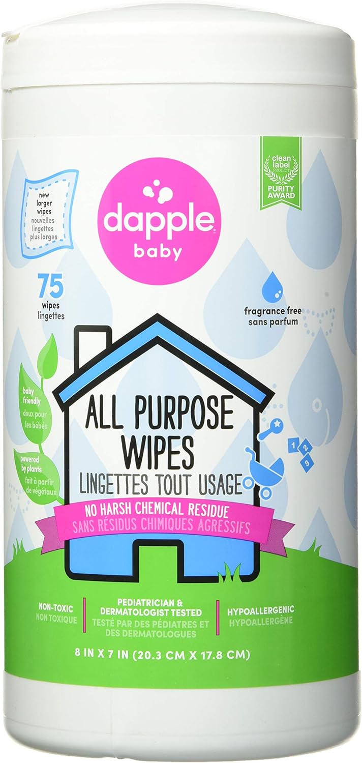 Dapple Baby All Purpose Cleaning Wipes, Fragrance Free, 75ct Amazon.ca