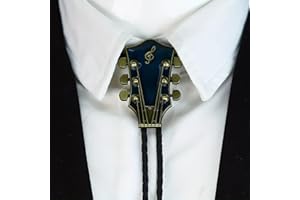 Men‘s Western Bolo Tie， Zinc Alloy Sliding Tip with Genuine Leather Cord， Adjustable Vintage Cowboy Necktie for Wedding， Fest